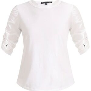 Veronica Beard white tee EUC size M